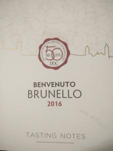 Le mie impressioni del Benvenuto Brunello 2016