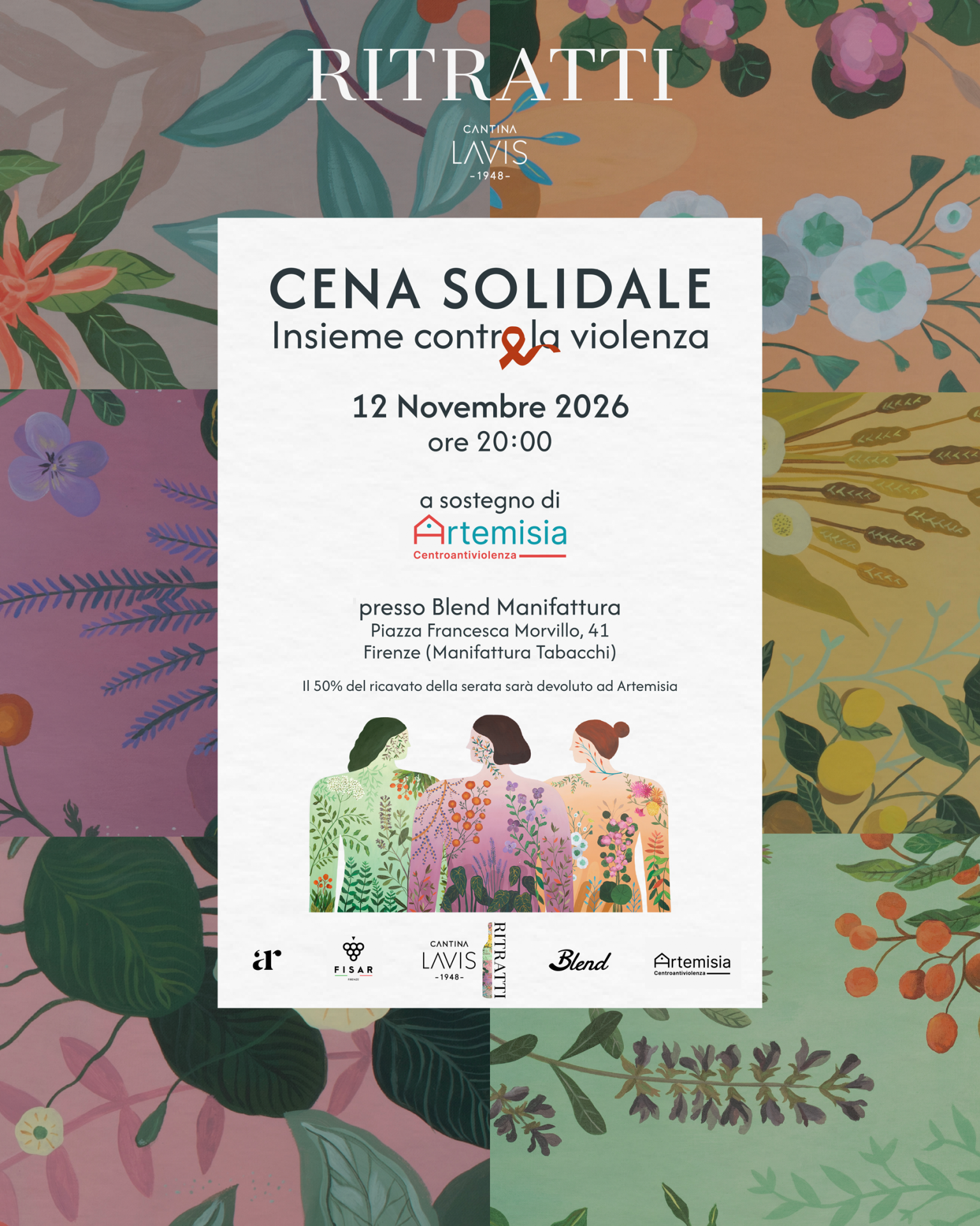 Cena solidale 'Insieme contro la violenza'